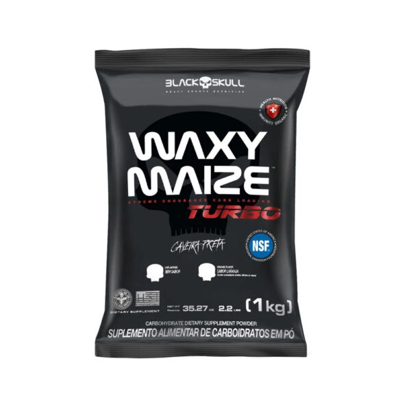 Waxy Maize TURBO Refil 1kg - Black Skull Sem sabor
