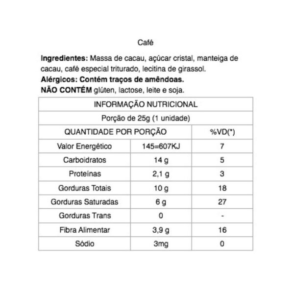 Chocolate artesanal tablete - Java Chocolates 70% cacau 25g