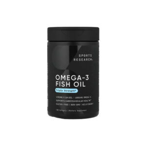 Óleo de Peixe Ômega-3 1250mg Potência Tripla - Sports Research 120 Cápsulas