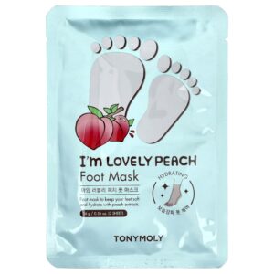 Máscara para os Pés I'm Lovely Peach Foot Mask 1 Par - TonyMoly