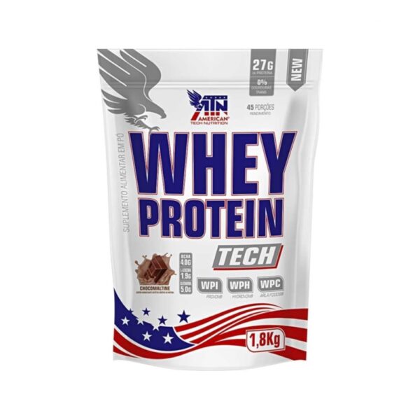 bhli-d78cb7ad10a18ea7f65ceef731d784ce5ad0b1579b9e223652 Whey Protein TECH Refil - ATN Milkshake de morango 1,8kg