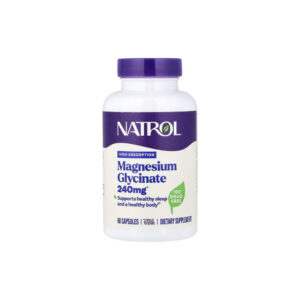 Glicinato de Magnésio 240mg Alta Absorção - Natrol 30 Cápsulas