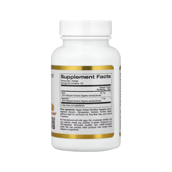bhli-e24b2d2ef0d3ccae446f999d663a03b470bb0b618ef672c9c1 Luteína com Zeaxantina de Extrato de Calêndula - California Gold Nutrition 20mg 60 Cápsulas