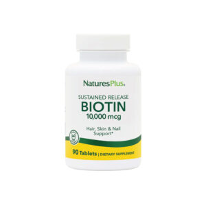 Sustained Release Biotin 10,000mcg 90 Tabletes - NaturesPlus