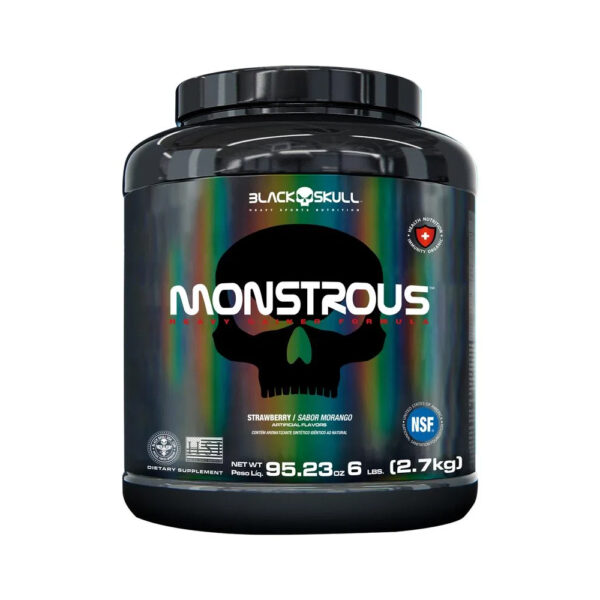 Hipercalórico MONSTROUS 2,7kg - Black Skull Pasta de amendoim