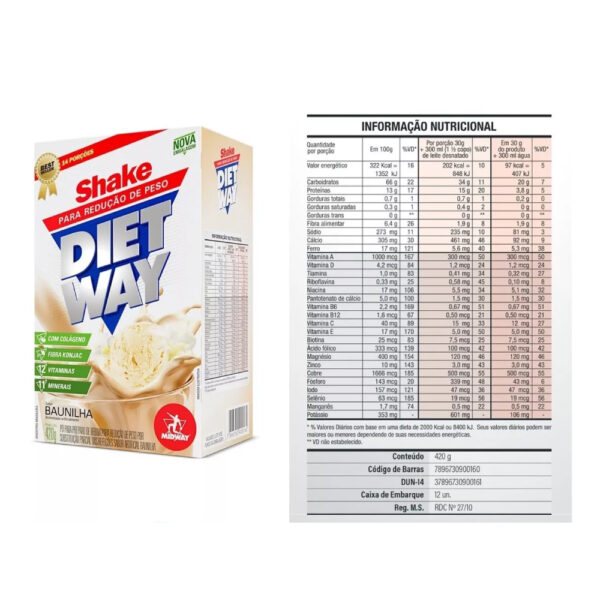 bhli-f414d207be910436c84893f03e716b6c28673b15b50f88f89b Kit 12x Shake Diet Way 420g cada - Midway Chocolate