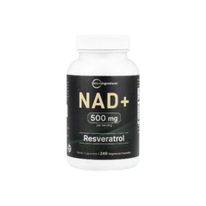 NAD+ 500mg com Resveratrol 240 Veg Cápsulas - Micro Ingredients 240 Cápsulas