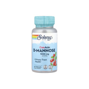 Dextromanose CranActin D-Mannose 1000mg - Solaray 120 Cápsulas