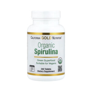 Espirulina Orgânica 240 Comprimidos (500 mg por Comprimido) - California Gold Nutrition