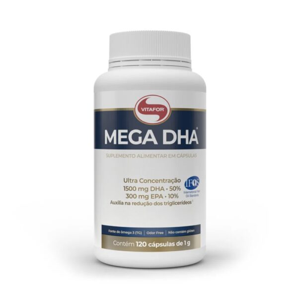 bhli-f9249b55227b6917f6aab17d27b64d1b4cc8dde03647effb45 Mega DHA 1000mg - Vitafor 60 Cápsulas