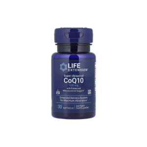 Super Ubiquinol CoQ10 100mg Enhanced Mitochondrial Support - Life Extension 60 softgels