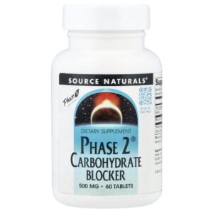 Bloqueador de Carboidratos Phase 2 500 mg 60 Comprimidos - Source Naturals