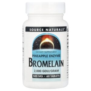 Bromelaína 500 mg 60 Comprimidos - Source Naturals