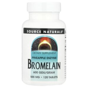 Bromelina 600 GDU/g 120 Comprimidos - Source Naturals