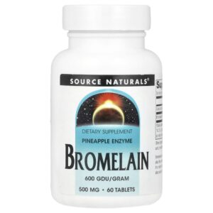 Bromelina 600 GDU/g 60 Comprimidos - Source Naturals