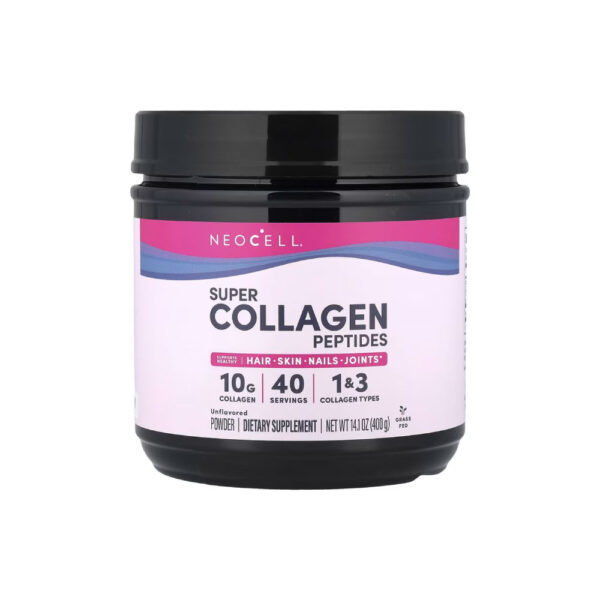 Super Collagen Peptides (Colágeno tipo 1 e 3) 400g - Neocell