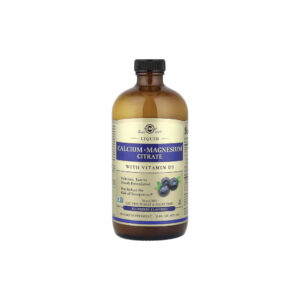 c219928da25b4292b1254f8dfe530db9-ujupds7c6q.jpg Citrato de Cálcio e Magnésio Líquido com Vitamina D3 Sabor Mirtilo 473ml - Solgar