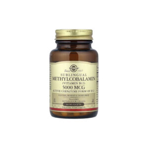 Metilcobalamina Sublingual Vitamina B12 5.000mcg 60 Comprimidos Sublinguais - Solgar