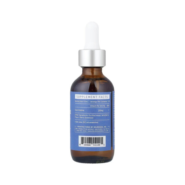 Espermidina Líquida em Gotas Sabor Fruto Silvestre 20mg Spermidine Liquid 60ml - Neurogan Health