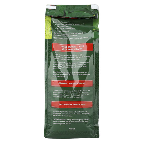 Café 100% Orgânico Rainforest Blend Moído 340 g - Life Extension