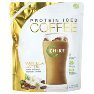 Café Gelado com Proteína Latte de Baunilha 462 g - Chike Nutrition