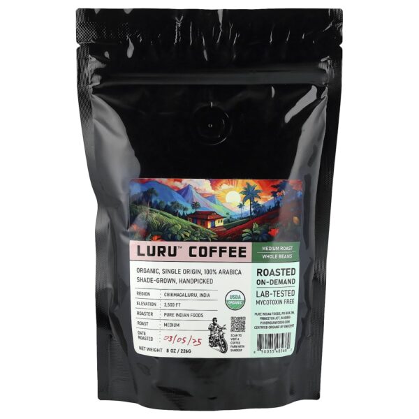 Café Luru Grãos Integrais Torra Média 226 g - Pure Indian Foods