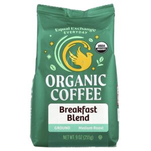 Café Orgânico Breakfast Blend Moído Torra Média 255 g - Equal Exchange