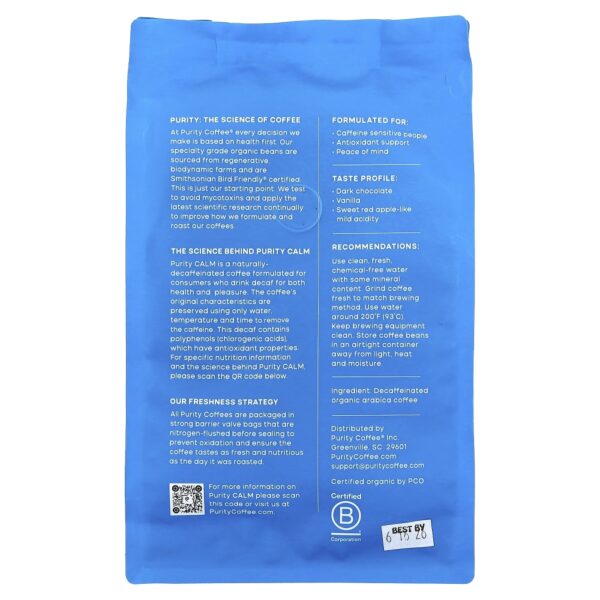 Calm em Grãos Descafeinado 340 g - Purity Coffee