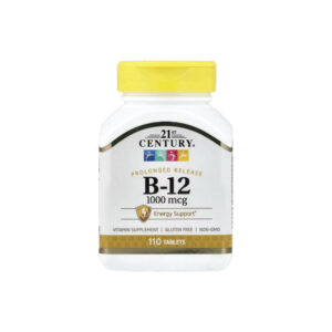 cd68eef1f7024ef7bad1d523b30f90e2-9ypqf27jn1.jpg B-12 1000mcg Liberação Prolongada 110 Tabletes - 21st Century