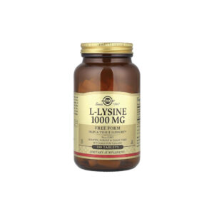 L-Lisina Forma Livre 1.000 mg 100 Comprimidos - Solgar