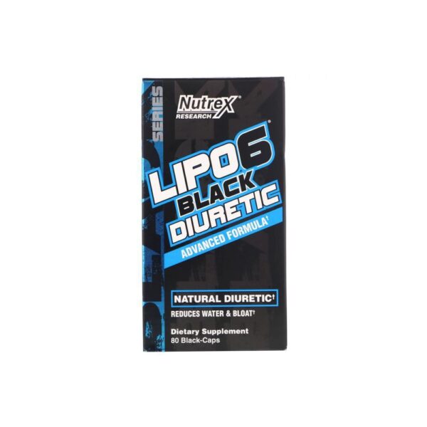 Lipo 6 BLACK Diuretic 80 Cápsulas (Importado) - NUTREX VALIDADE 09/2023