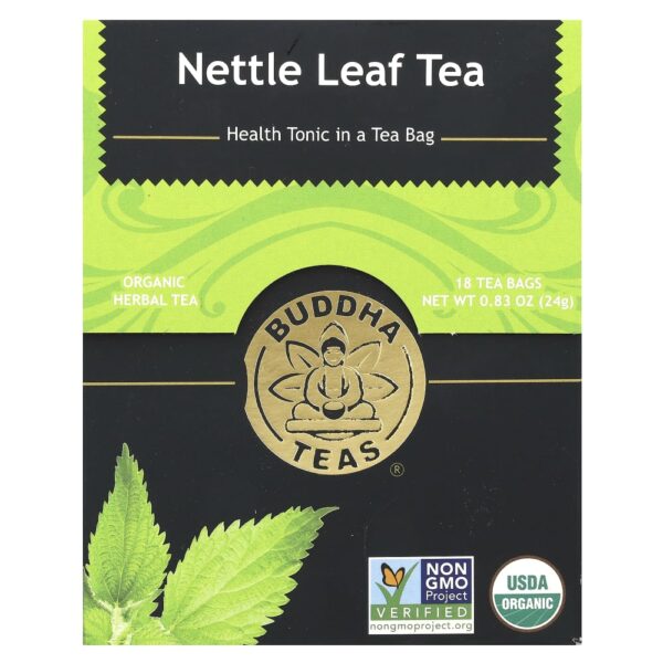 Chá Orgânico Folha de Urtiga Sem Cafeína 18 Sachês 24 g - Buddha Teas
