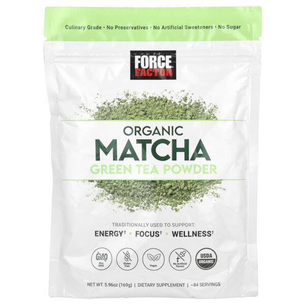 Chá Verde Matcha Orgânico em Pó 169 g - Force Factor