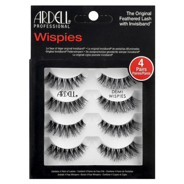 Cílios Postiços Demi Wispies Kit com 4 Pares - Ardell