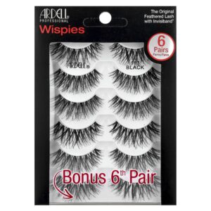 Cílios Postiços Wispies 113 Pretos Kit com 6 Pares - Ardell