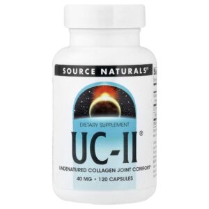Colágeno Tipo II Não Desnaturado UC-II 120 Cápsulas - Source Naturals