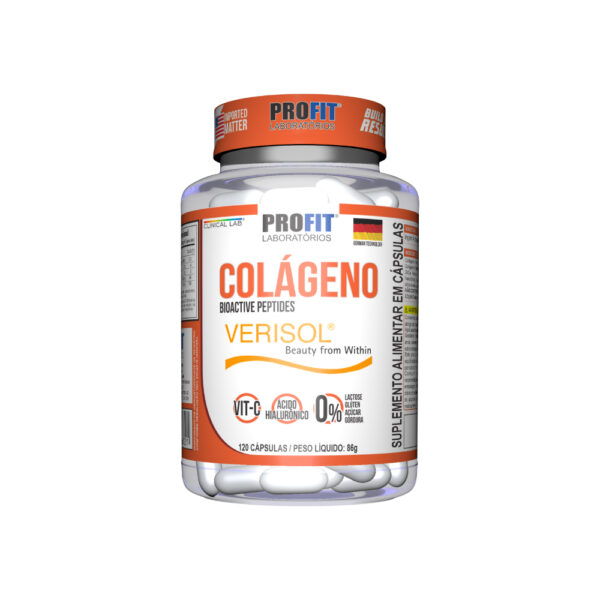 Colágeno Verisol® Ácido Hialurônico 120 Cápsulas - PROFIT