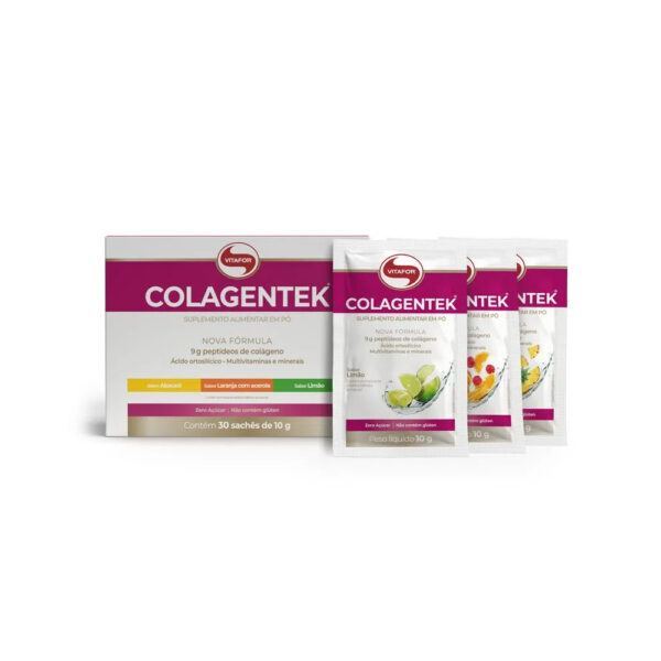 Colagentek 30 sachês de 10g sortidos - Vitafor