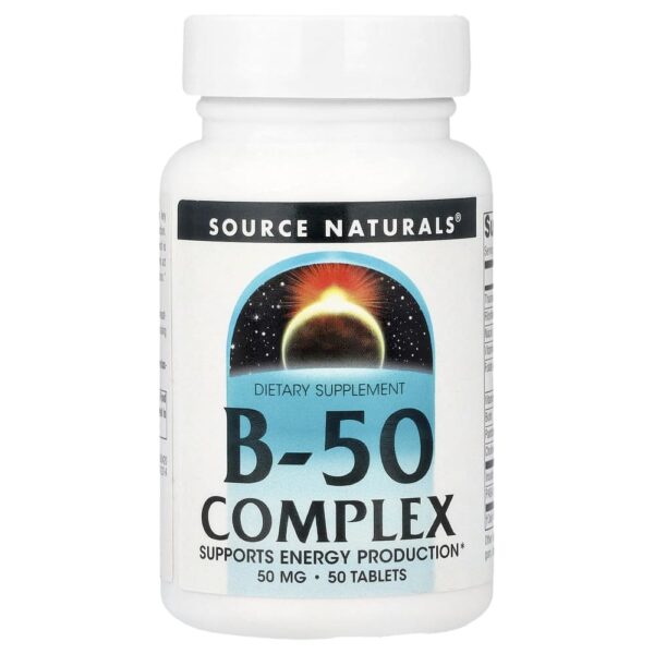 Complexo B-50 50 Comprimidos - Source Naturals