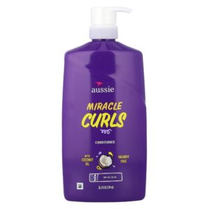 Condicionador para Cabelos Cacheados Miracle Curls Óleo de Coco 778 ml - Aussie
