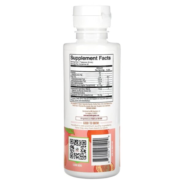 CoQ10 Lipossomal Cítricos e Pêssego 225 ml - MaryRuth's