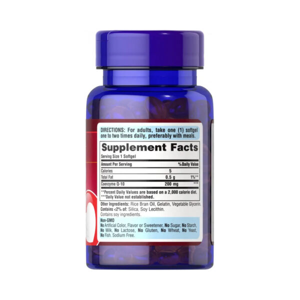 CoQ10 200mg 60 Cápsulas - Puritan's Pride