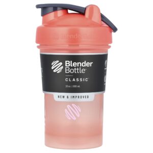Coqueteleira Classic Coral 600 ml - BlenderBottle