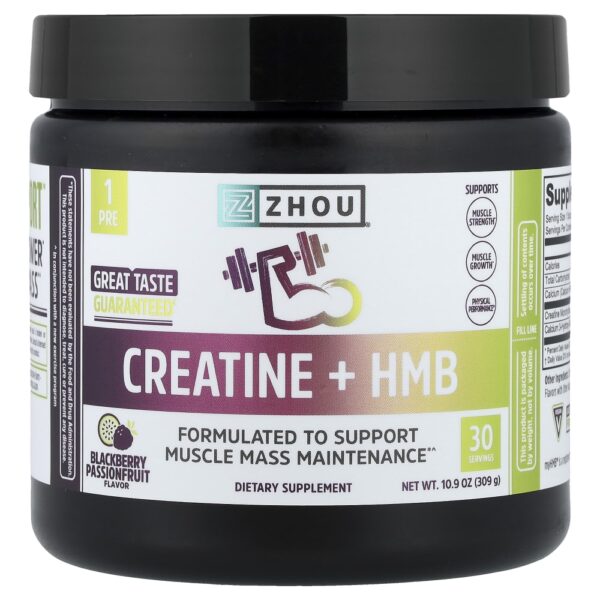 Creatina e HMB Amora e Maracuja 309 g - Zhou Nutrition