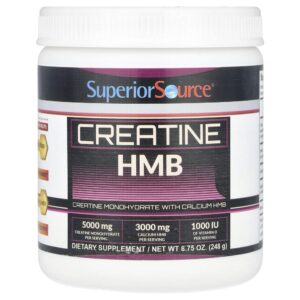 Creatina e HMB Sem Sabor 248 g - Superior Source