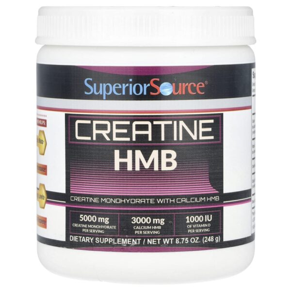 Creatina e HMB Sem Sabor 248 g - Superior Source