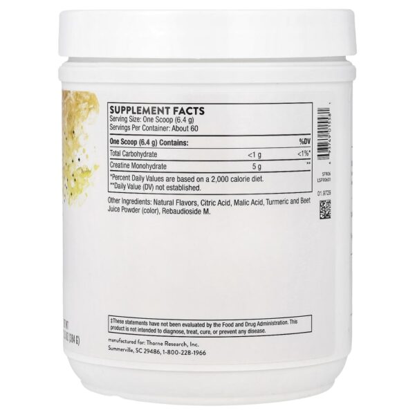Creatina Monohidratada Abacaxi e Laranja 384 g - Thorne