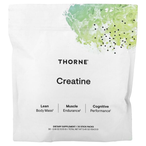 Creatina Monohidratada Sem Sabor 30 Saches 154 g - Thorne