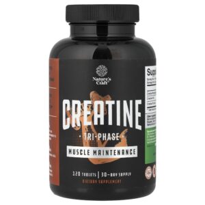 Creatina Trifasica 120 Comprimidos - Natures Craft