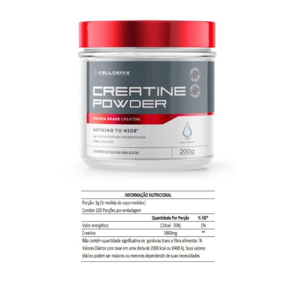 Creatina Powder 200g - Cellgenix